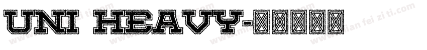 Uni heavy字体转换